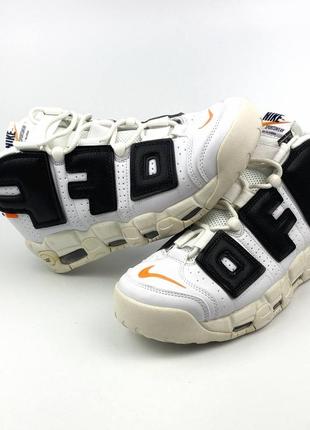 Круті кросівки nike air more uptempo white ✅6 фото