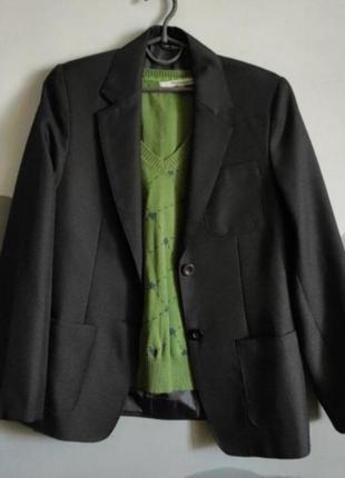 Актуальный пиджак,школьный,черный, стильный, классический1 фото