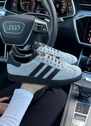 Жіночі замшеві сірі кеди в стилі adidas gazelle 🆕 кросівки адідас газели