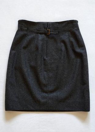 Юбка kenzo, 100% wool, шерстяная юбка на подкладке8 фото
