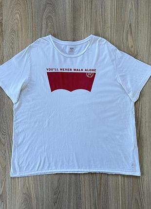 Чоловіча бавовняна футболка з принтом levis lfc original