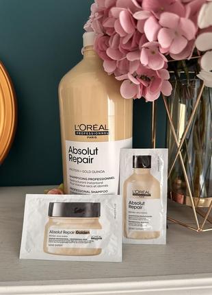 Шампунь для восстановления поврежденных волос l'oreal professionnel absolut repair loreal 1500 ml4 фото