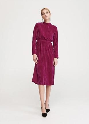 Супер крутое вишнёвое кэжуал платье невероятного фасона, р. 14/42...❤️🔥💋3 фото