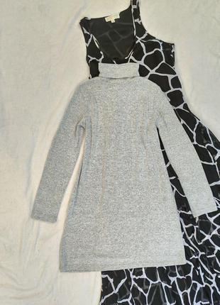 Платье трикотажное теплое с горлом zara1 фото