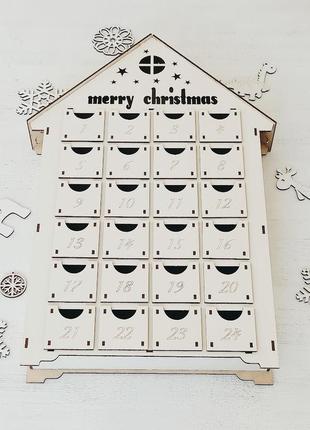 Великий адвент календар з комірками. різдвяний адвент календар.4 фото