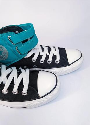 Оригинальные высокие кеды на липучках converse all star2 фото