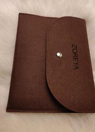 Чохол для кистей zoreya case коричневый на 12 шт5 фото