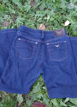 Джинсы прямого кроя темно синие armani jeans 28 штаны люкс