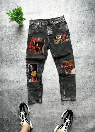 Мужские штани imperial multi logo jeans! из свежих коллекций!