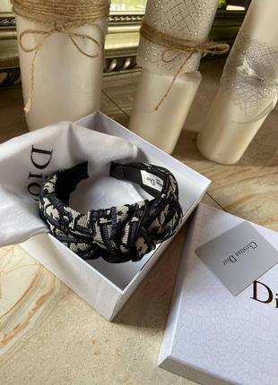 Брендовый обруч в стиле dior