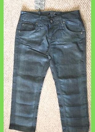 Новые джинсы капри тонкие р.xxs, xs versace1 фото