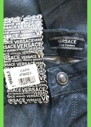 Новые джинсы капри тонкие р.xxs, xs versace5 фото