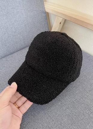 Жіноча тепла кепка 54-60 тедді бейсболка демі