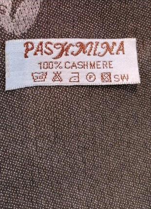 Палантін pashmina, 100% пашміна-кашемір9 фото