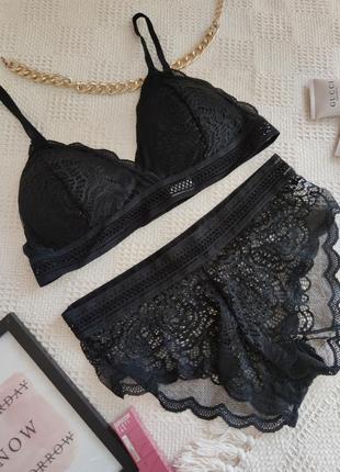 Комплект білизни белья сексуальний чорний сексі стильний модний новий4 фото