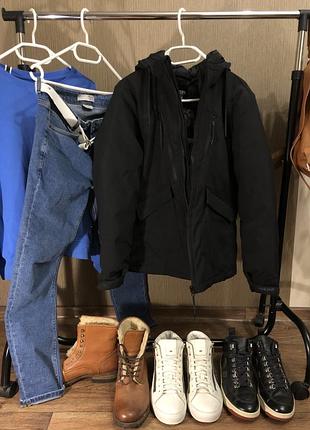 Зимова куртка black square xs-s