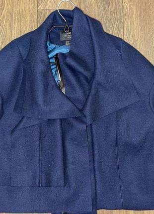 Крутое деми гламурное обрезанное оверсайз пальто-жакет-косуха м из 100% шерсти h&amp;m туреченица4 фото