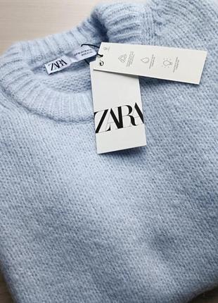 Новый свитер от zara нежно голубого цвета3 фото