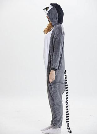 Кигуруми лемур пижама для взрослых4 фото