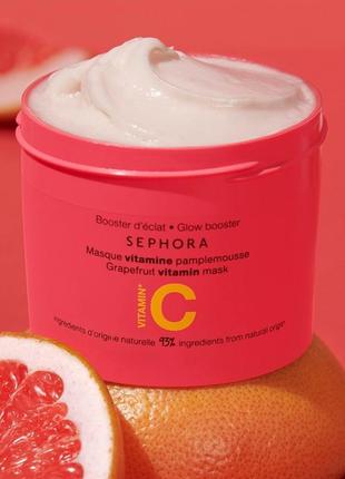 Вітамінна маска для обличчя та тіла sephora collection grapefruit vitamin mask