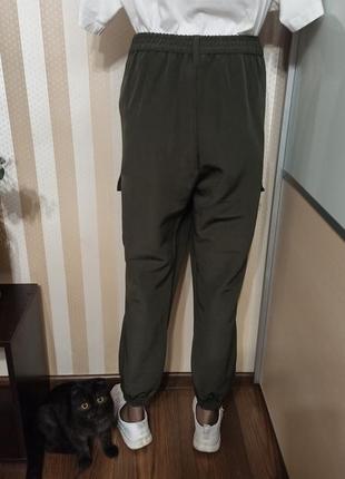 Штани джогери кольору хакі. бренд janina 46 розмір европейський4 фото