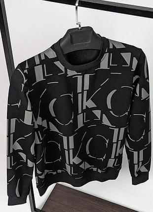 Черный мужской свитшот calvin klein / брендовые кофты келвин клейн
