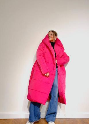 Куртка-одеяло объемное пальто курточка длинная4 фото