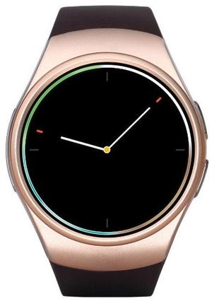 Розумний годинник smart watch kw18. фітнес браслет. колір: золотий