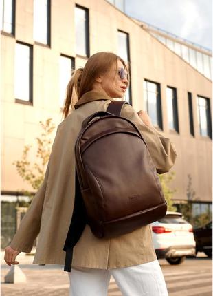 Жіночий рюкзак zard lzn шоколадний2 фото