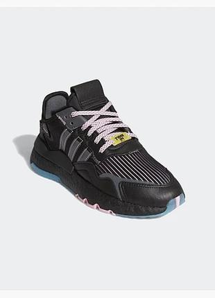 Детские кроссовки  adidas ninja x nite jogger black1 фото