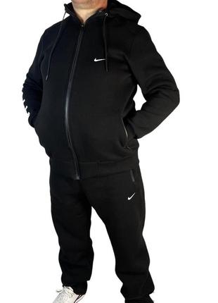 Спортивный костюм мужской однотонный зимний,большого размера .3 фото