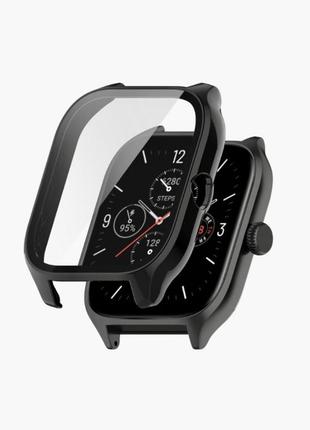 Чехол со стеклом для amazfit gts4 (черный)