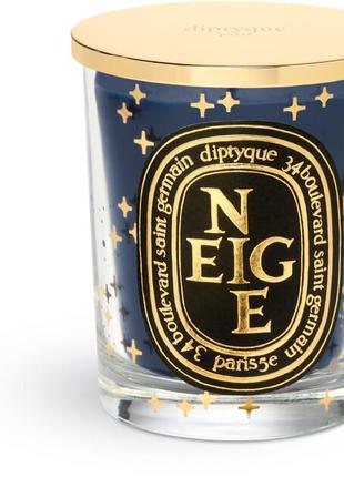 Свеча diptyque neige candle - набор candle set (70 г - парфюмированная свеча etincelles + 70 г -3 фото