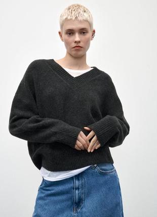 Акриловый свитер женский zara1 фото