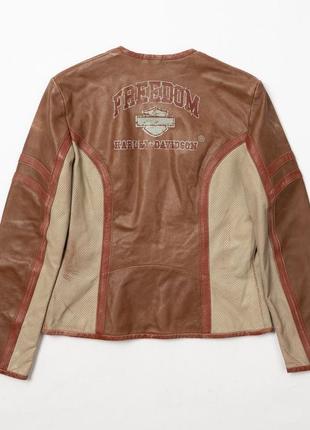 Harley-davidson freedom leather jacket&nbsp;женская кожаная куртка5 фото