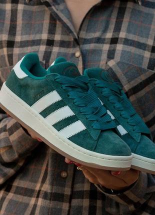 Кроссовки женские adidas campus green\white