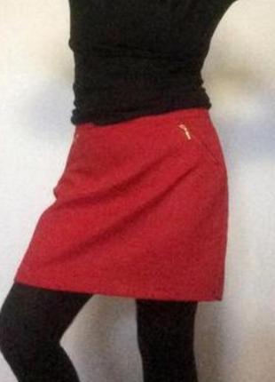 Спідниця тепла з ворсом.бордо.🌷