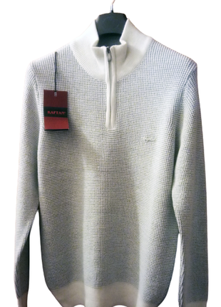 Светр зі стійкою і блискавкою меланж kaptan triko чоловічий