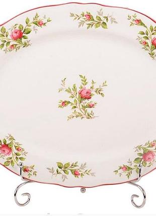 Блюдо claytan ceramics английская роза 36см (910-026)