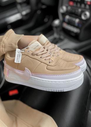 Шикарні кросівки nike air force jester beige4 фото