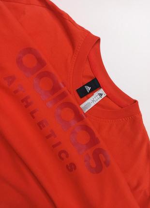 Футболка спортивна чоловіча помаранчева adidas розмір — xl4 фото