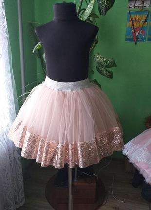 Юбка пышная паетки