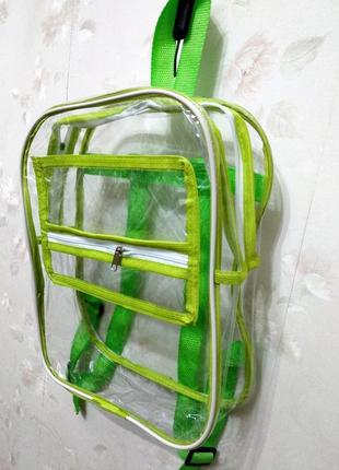 Прозрачный рюкзак nika torri лайм