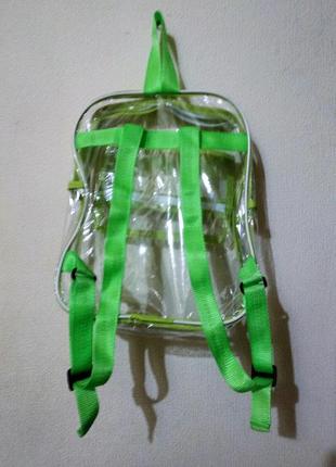 Прозрачный рюкзак nika torri лайм1 фото