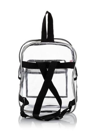 Прозрачный рюкзак nika torri чёрный2 фото