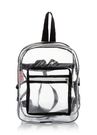 Прозрачный рюкзак nika torri чёрный1 фото