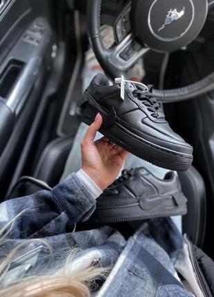 Кроссовки nike air force 1 jester black6 фото