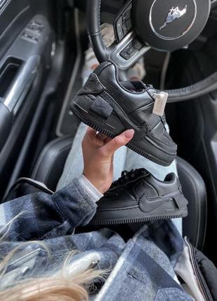 Кроссовки nike air force 1 jester black2 фото