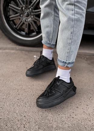 Кросівки nike air force 1 jester black8 фото