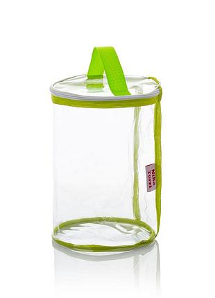 Косметичка-цилиндр прозрачная nika torri лайм